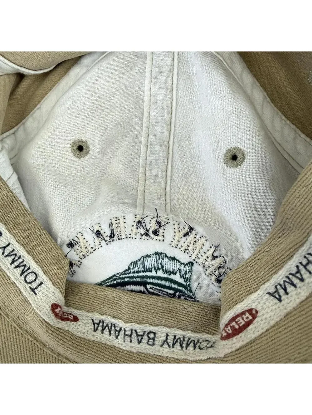 Tommy Bahama Men's Tan and Cream Hat